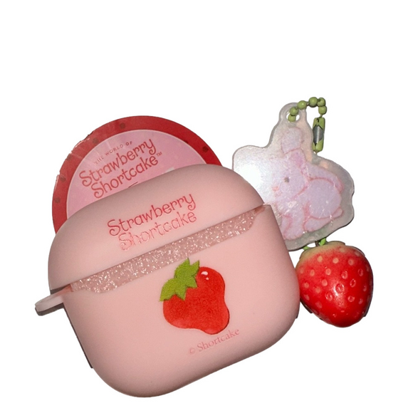 Accessories - Strawberry Shortcake AirPods 3 Case Cover with Charm – Pink Silicone (New)